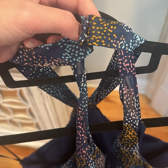 Aqua Confetti Chiffon Top - Picture 7 of 8